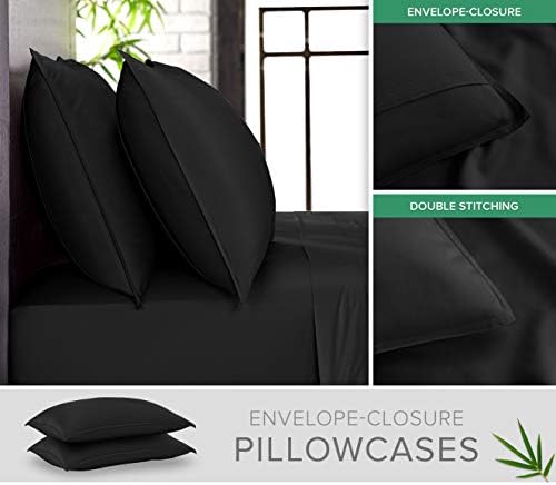 Queen Pillowcases by Pure Bamboo, Genuine 100% Organic Viscose Derived from - Image 2