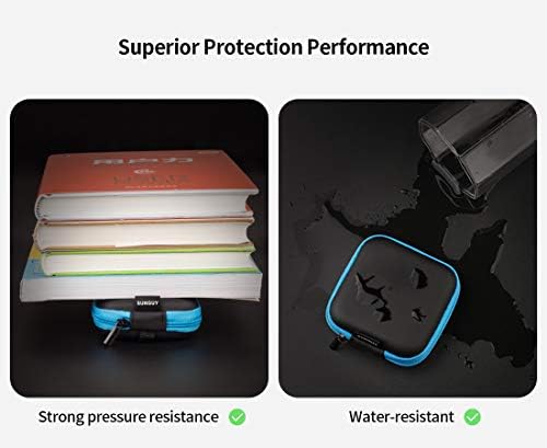 SUNGUY [5-Pack Earbud Case, Portable EVA Small Earbuds Carrying Case Storage - Image 4