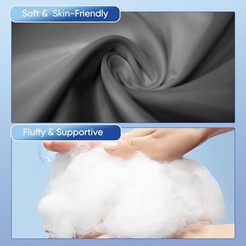 MINUPWELL Knee Pillow for Side Sleepers, 100% Cotton Fabric Pillow for Between - Image 6