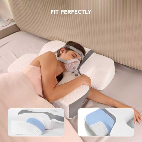 Contoured Pillow for Side Sleepers, Memory Foam Support - Image 6