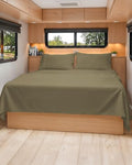 Short Queen Size 4 Piece Bed Sheet Set by CGKUnlimited