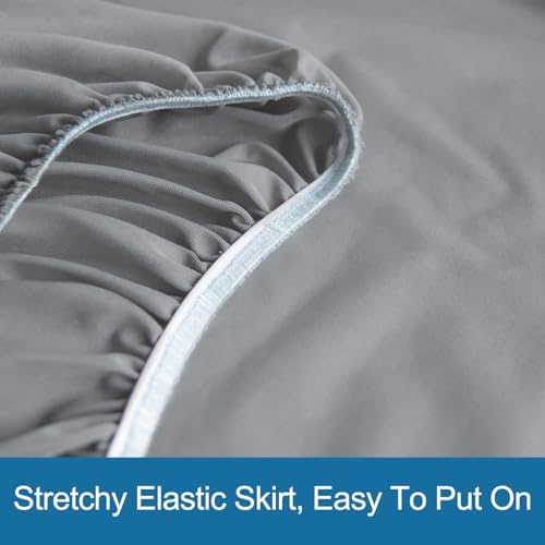 Full Size Waterproof Mattress Protector Cover Pad, Full Fitted Sheet - Image 5