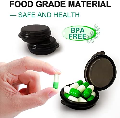 UHOUSE Small Pill Box, Daily Mini Pill Organizer Portable - Image 2