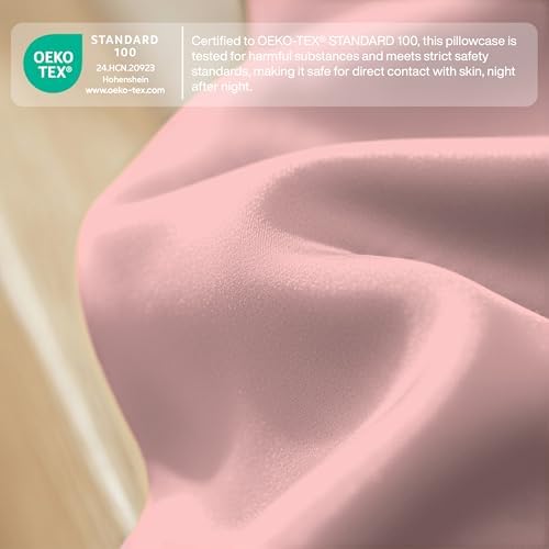 QUEENSBAY Standard Pillow Cases Set of 2, Microfiber Cooling Pillowcases - Image 5