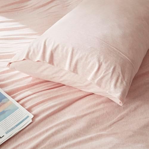 H HOUSEHOLD 100% Jersey Knit Cotton King Size Pillowcases Set of 2, Super Soft - Image 4
