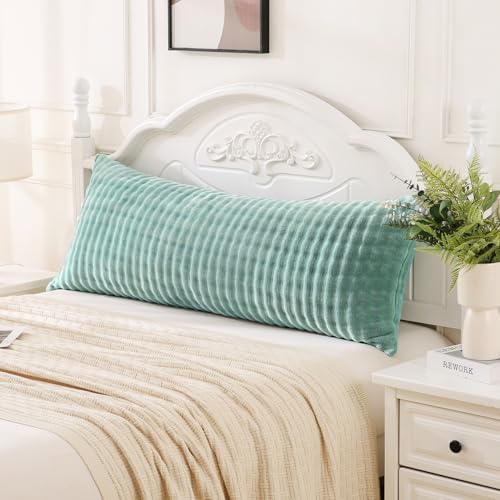 SOCHOW Decorative Body Pillow Cover 20x54 Inches, 1 Pack, Sage Green by SOCHOW