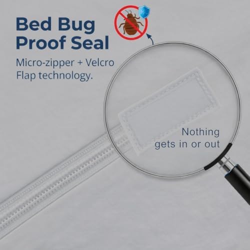 Guardmax King Mattress Protector Zippered, Bed Bug Mattress Cover - Image 3