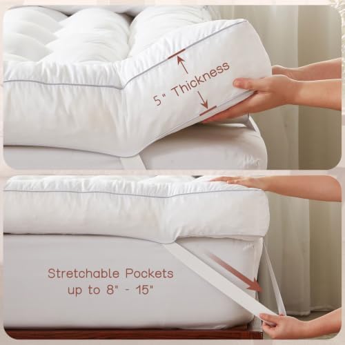 4 Inch Memory Foam Mattress Topper Back Pain Relief Full Size - Image 6