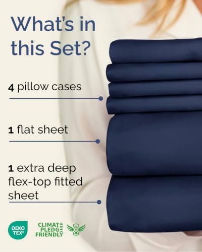 Extra Deep Flex Top Split Head King Sheet Set - Image 2