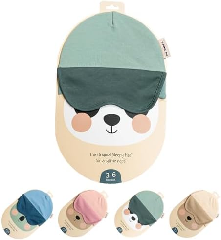 The Original Baby Sleep Mask & Soft Eye Shade – Newborn, Sun Hat & Beanie – by SleepyHat