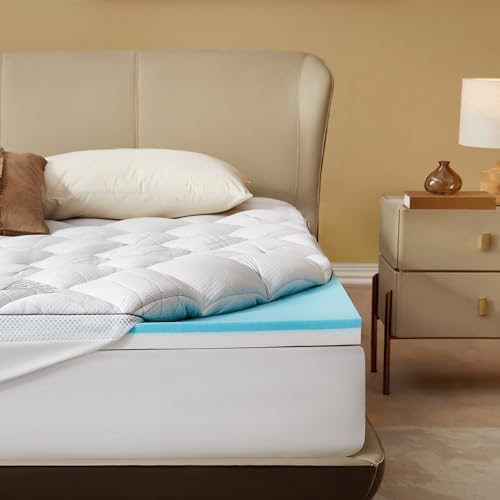Bedlore King Size Mattress Topper 4-Inch Memory Foam Mattress Topper - Image 2