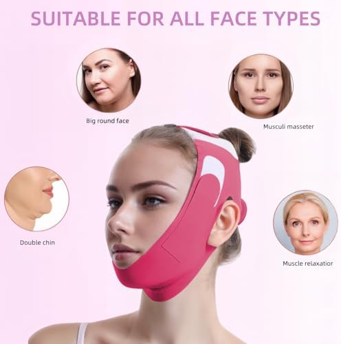 ROWMATE Graphene V-Line Mask Chin Up Mask V Shaped Face Mask Chin Strap - Image 7