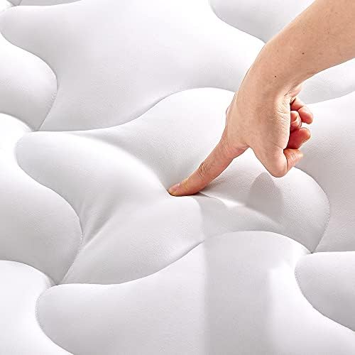 SLEEP ZONE Mattress Pad Cal King Cooling Mattress Topper, Quilted Fitted by SLEEPZONELIFE