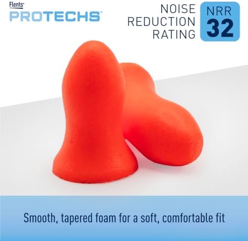 Flents Protechs Contoured for Comfort Ear Plugs, NRR 32, 50 Pair - Image 4