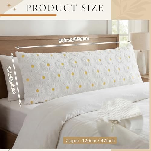 Hahafelt Fluffy Faux Fur 20x54 Body Pillow Case - Image 2