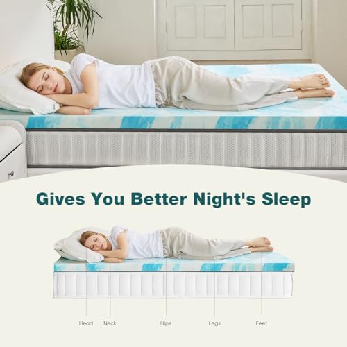 Sweetcrispy Mattress Topper King, Memory Foam, 4 Inch Cooling Pad - Image 4
