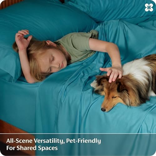 Bedsure PureWoven 100% Rayon Derived from Bamboo, King Size Sheets Set - Image 6