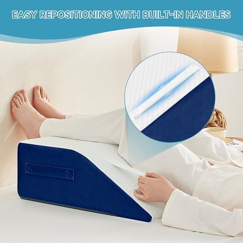 Yojoker Leg Elevation Pillows for Swelling, Memory Foam Wedge Pillow for Legs - Image 7