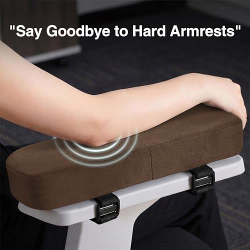 Smiry Memory Foam Office Chair Armrest Pads, Non-Slip Armrest Cushion - Image 4