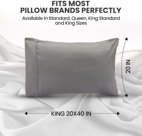 Pillow Covers King Size Set of 12, Soft and Comfy Pillow Cases - Image 2