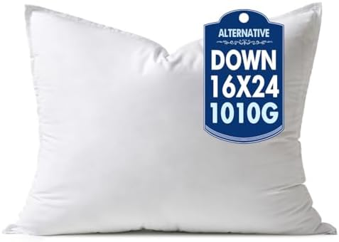 MIULEE 16x24 Inch Synthetic Down Alternative Pillow Insert by MIULEE