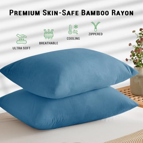 Gogreen Bamboo Rayon Waterproof Pillow Protector, Breathable Pillow Cover - Image 2