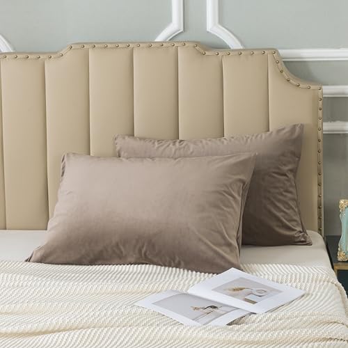 H HOUSEHOLD Set of 2 Velvet King Size Pillowcase, Soft and Cozy Luxury Fuzzy - Image 3