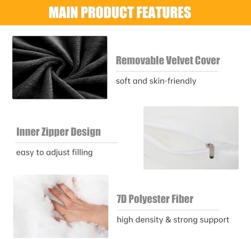 1 MIDDLE ONE Pregnancy Pillow, C Shaped Full Body Pregnant Women Sleeping Pillow - Image 3