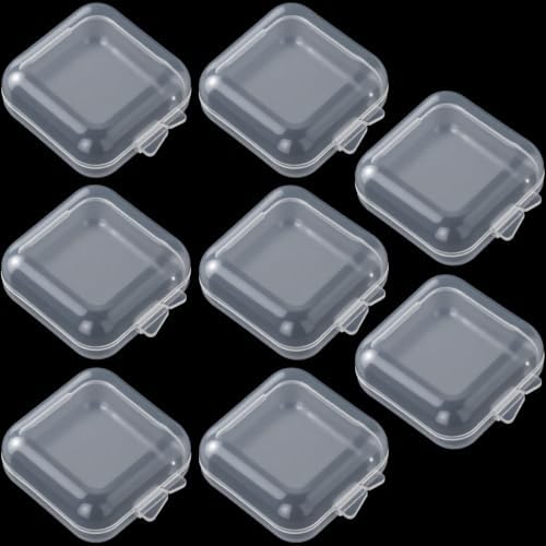 HINZIC 8pcs Plastic Ear Plug Cases, 1.34x1.34x0.71in by HINZIC