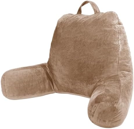 Sasttie Reading Pillow for Bed, Back Pillow for Sitting Up, Light Brown by SASTTIE