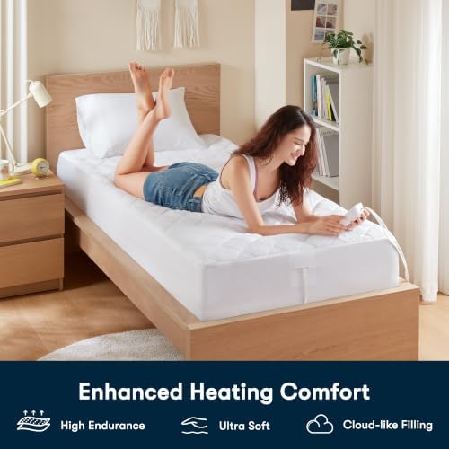 Serta Multi-Zone Heated Mattress Pad Dual Zone Body & Foot Twin - Image 2
