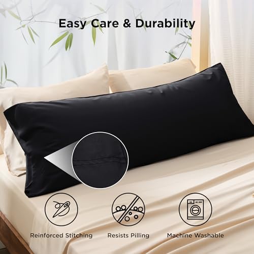 Bedsure PureWoven Body Long Pillowcase, 100% Rayon Derived from Bamboo - Image 5