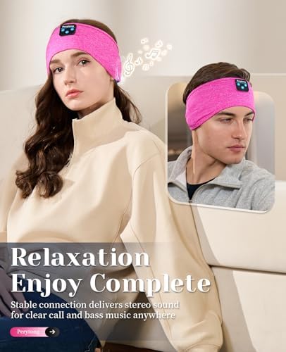 Perytong Sleep Mask and Wireless Sleep Headphones Headband, You Turn to Your - Image 4