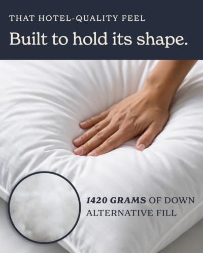 Beckham Hotel Collection Bed Pillows King Size Set of 2 - Image 3