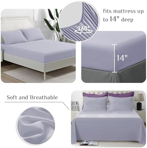 JOLLYVOGUE Twin Comforter Set, Ultra-Soft Bed in a Bag Twin Size 5 Pieces - Image 4