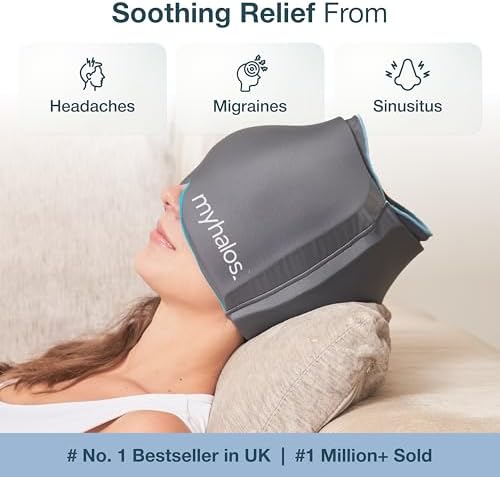 MyHalos Migraine & Headache Relief Cap, Hot & Cold Ice Wrap - Image 2