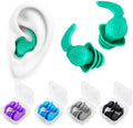 Swimming Ear Plugs, 5 Pairs Reusable Waterproof Ear Plugs by Hurdilen
