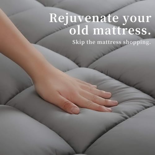 COONP Super Queen Mattress Topper, Extra Thick Pillow Top Mattress Pad - Image 5