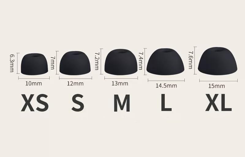 Powerbeats Pro 2 Replacement Ear Tips 5 Pairs - Designed Exclusively for Beats Powerbeats Pro 2 (2024), Not Fit Pro 1st Gen - Sport Anti-Slip Silicone Earbud Tips, Secure Gym/Running Fit -Orange