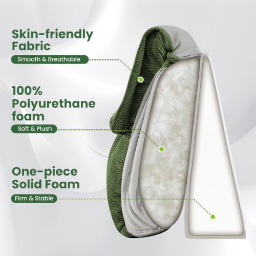Headboard Pillow King, Triangle Bed Wedge Pillow - Image 4