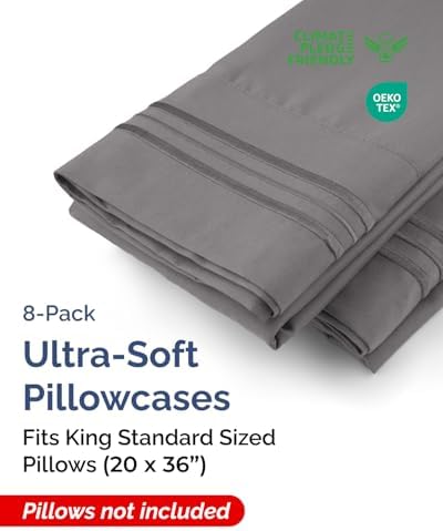 King Standard Pillow Cases Set of 8 - Image 2