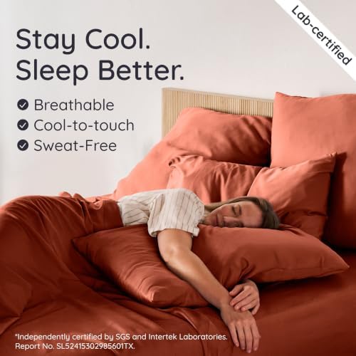 Bambaw 100% Viscose Derived from Bamboo Sheets Queen Size Set – 4pcs Cooling - Image 3