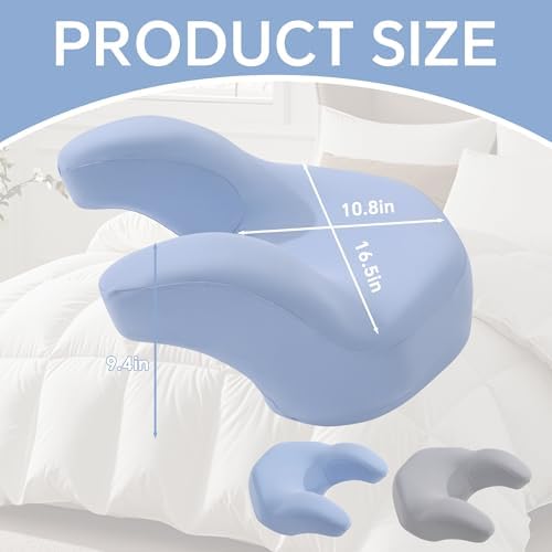 ROYALAY Back Sleeping Training Pillow, Memory Foam Beauty Pillow - Image 2