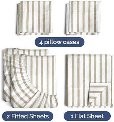Split King 7 Piece Bed Sheet Set - Image 2
