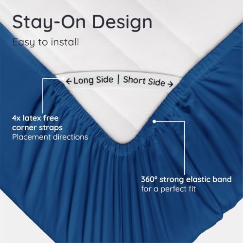 Bambaw 100% Viscose Derived from Bamboo Fitted Sheet Twin XL – Single Fitted - Image 6