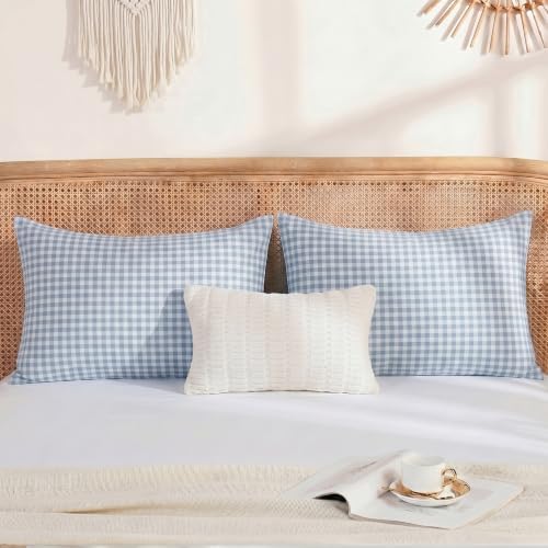 Merryword 100% Cotton Pillow Cases, King Size, Soft Breathable Bed Pillow Covers - Image 4