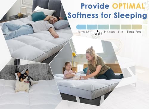 Marine Moon Twin XL Mattress Topper Cooling Plush Pillow Top Extra Thick - Image 5
