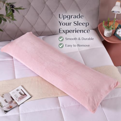 evolive Plush Body Pillow Cover 21"x54", Hidden Zipper - Image 6