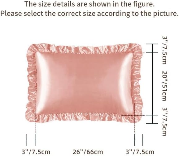 Silky Satin Ruffled Pillow Cases - Image 5