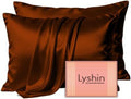 LYSHIN Silk Pillow Cases 2 Pack King Size by LYSHINSILKPILLOWCASES
